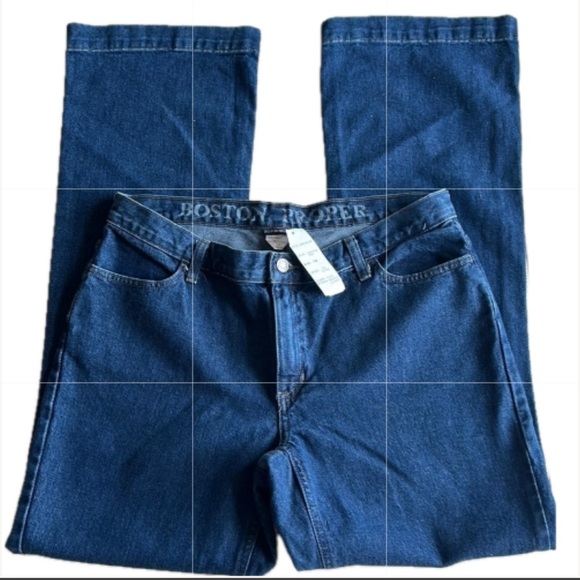 Boston Proper Wide Leg Jeans Dark Stone Wash Women’s Size‎ 14 NWT - Picture 8 of 8